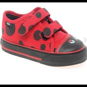 ADORABLE VANS LADY BUG SNEAKERS TODDLER 8.5
